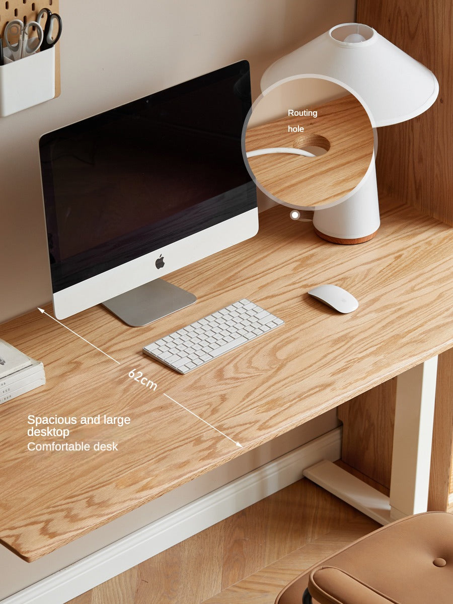 Black Walnut, Oak Solid Wood Standing Desk, Sit-Stand Electric Lift Table