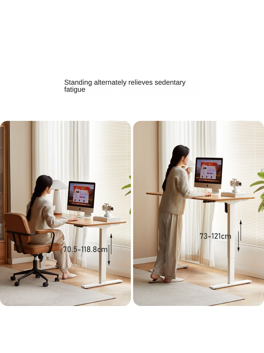 Black Walnut, Oak Solid Wood Standing Desk, Sit-Stand Electric Lift Table