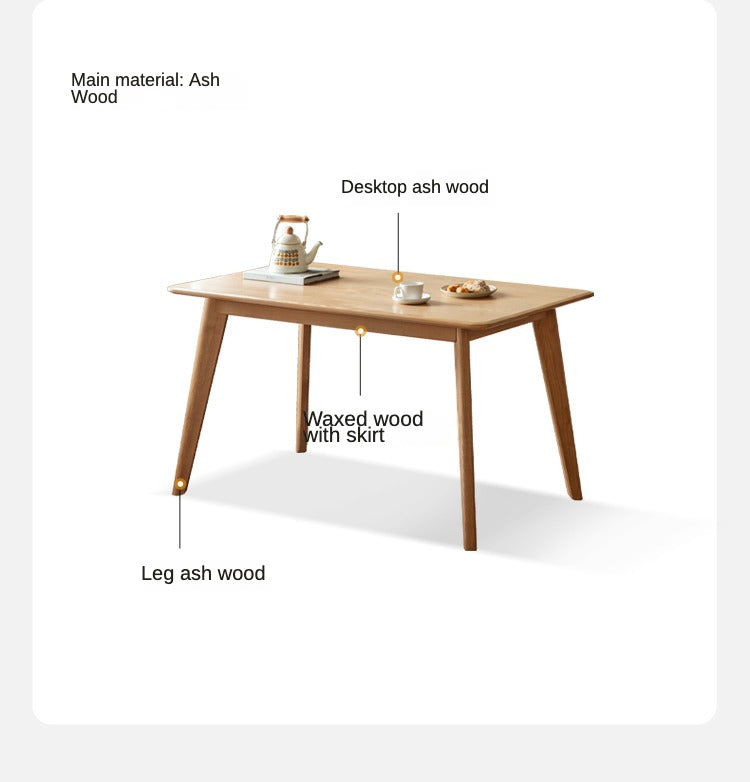 Oak, Ash Solid wood dining table "