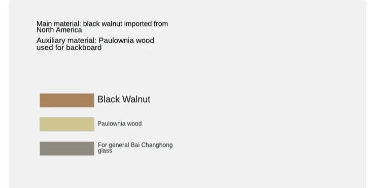 Black Walnut, Rubberwood Solid Wood Low Bookshelf Combination Floor-Standing Cabinet