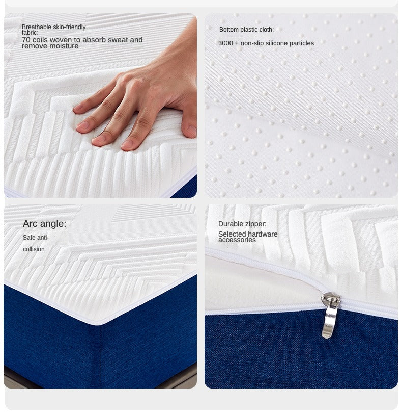 Mattress with Latex and Pocket Springs, Memory Foam Soft Hotel-Quality Compression 20cm,22cm