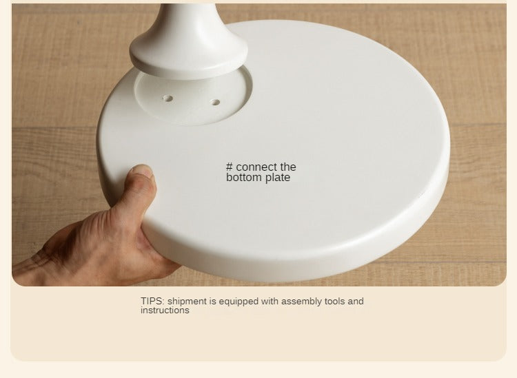 Rubberwood Solid Wood Cloud Side Table