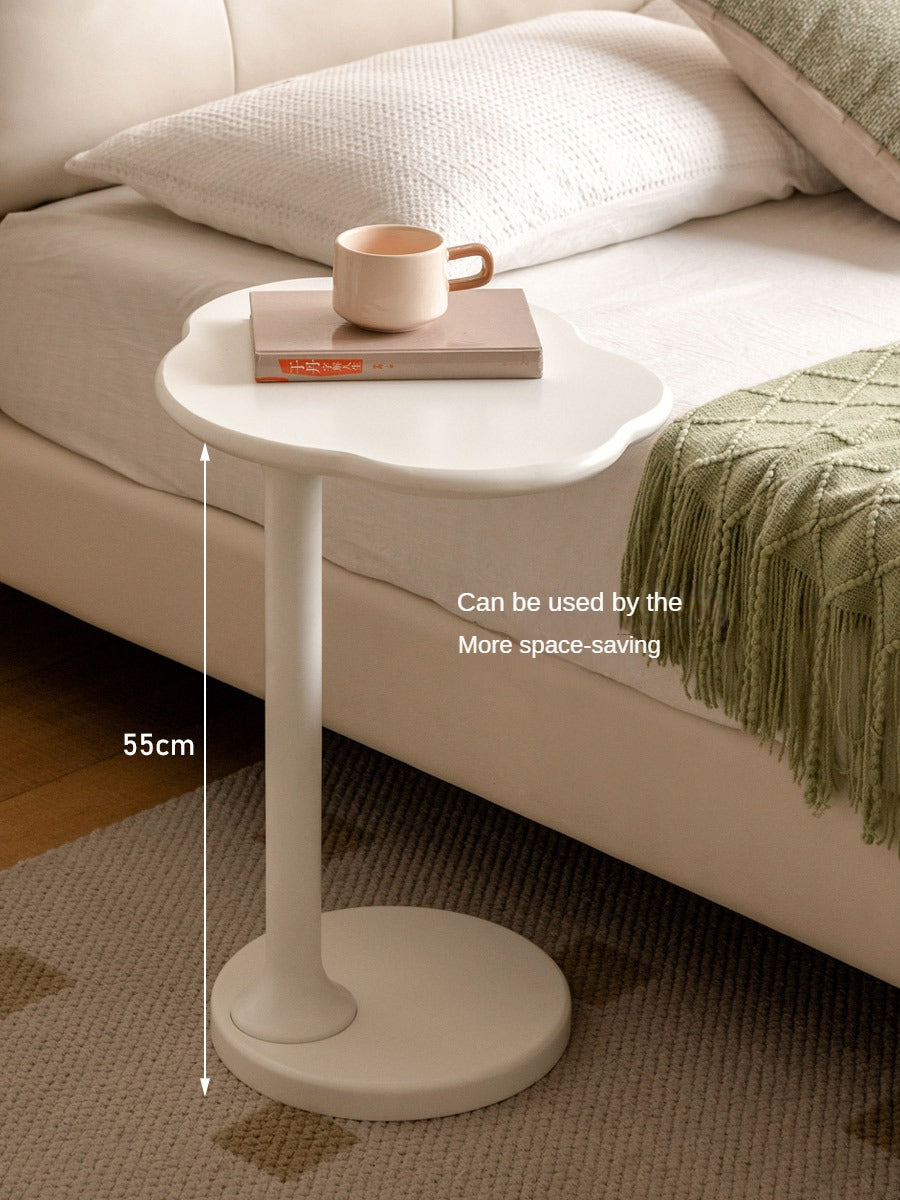 Rubberwood Solid Wood Cloud Side Table