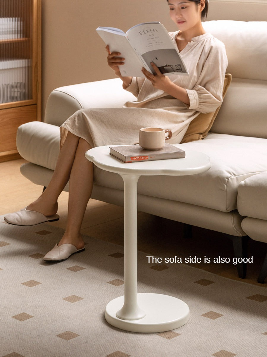 Rubberwood Solid Wood Cloud Side Table