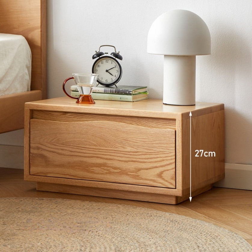 Oak Solid Wood Floor Standing Nightstand<