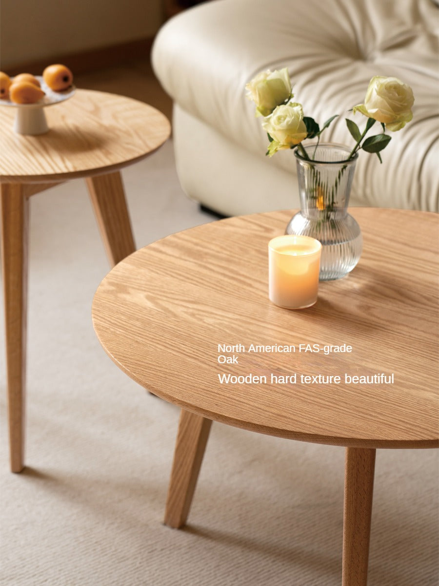 Oak, Solid Rubberwood Side Table