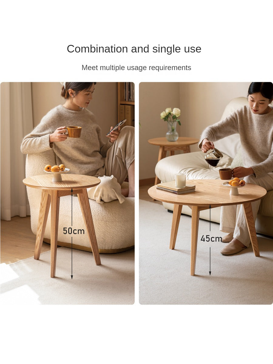 Oak, Solid Rubberwood Side Table