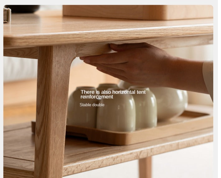 Rubberwood, Oak, Beech Solid Wood Modern Coffee Table