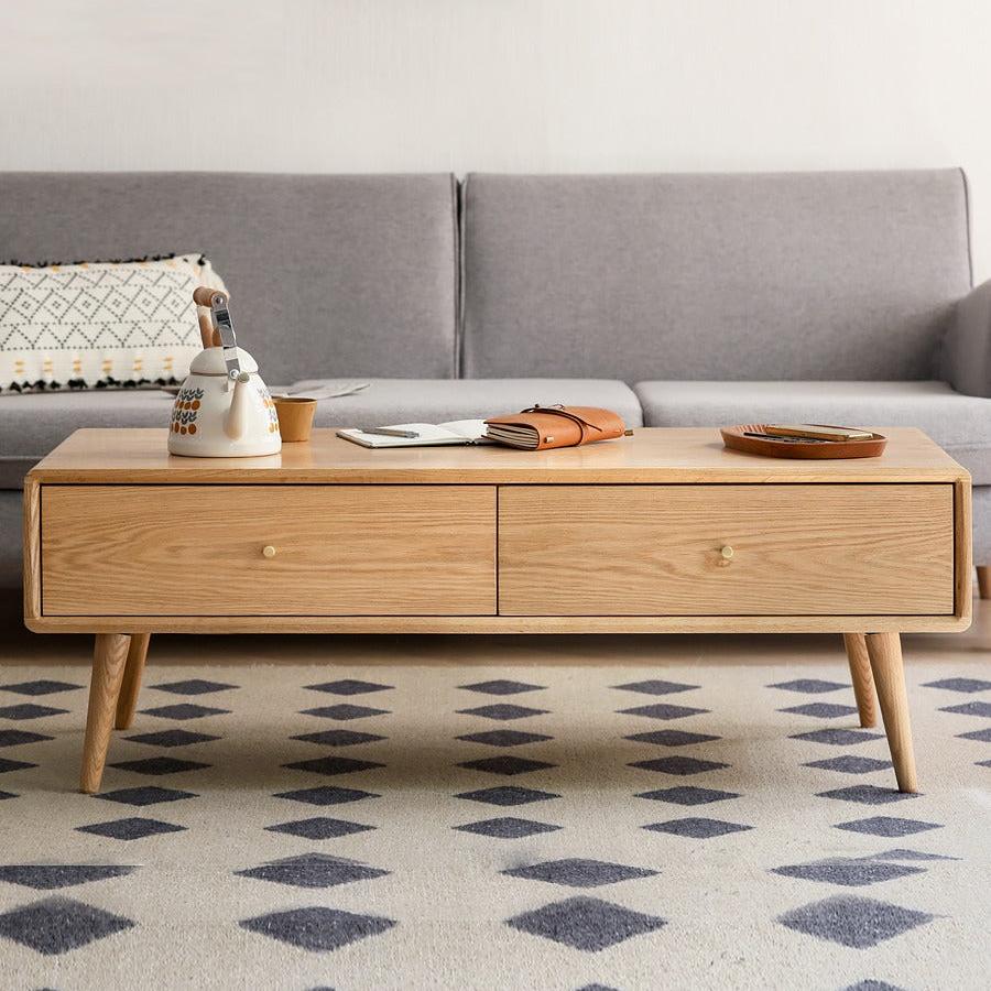 Oak Solid Wood Nordic Modern Coffee Table