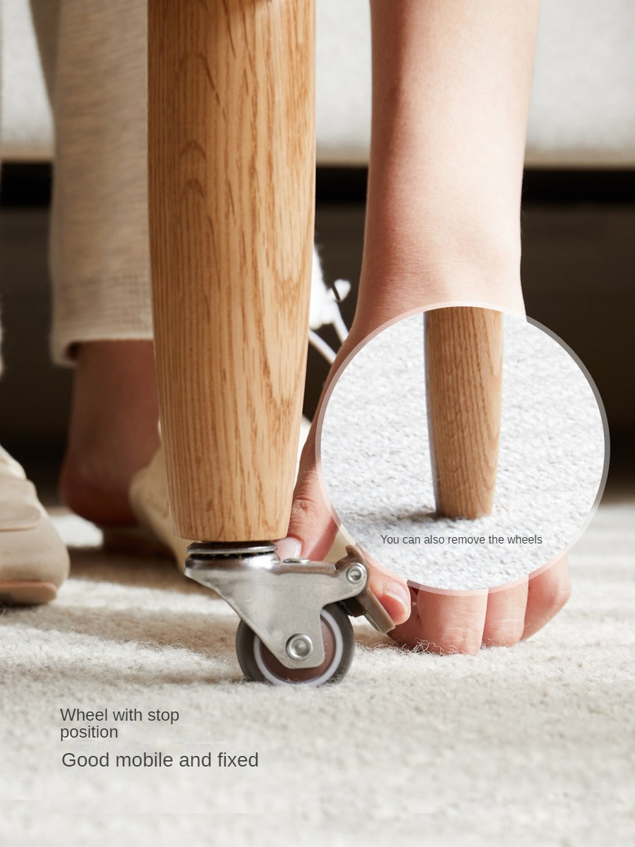 Oak, Beech Solid Wood Folding Mobile Coffee Table