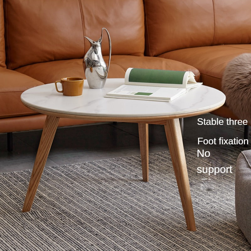 Oak, Black Walnut Solid Wood Coffee Table Slate Top