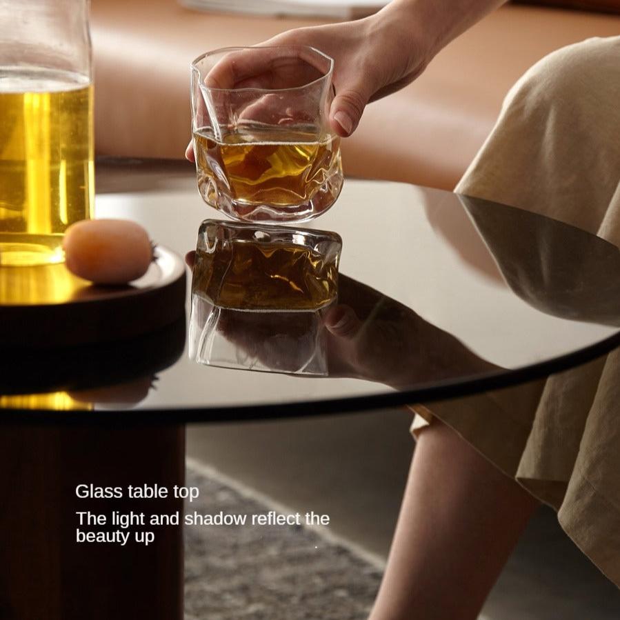 Black Walnut Slate Top Coffee Table