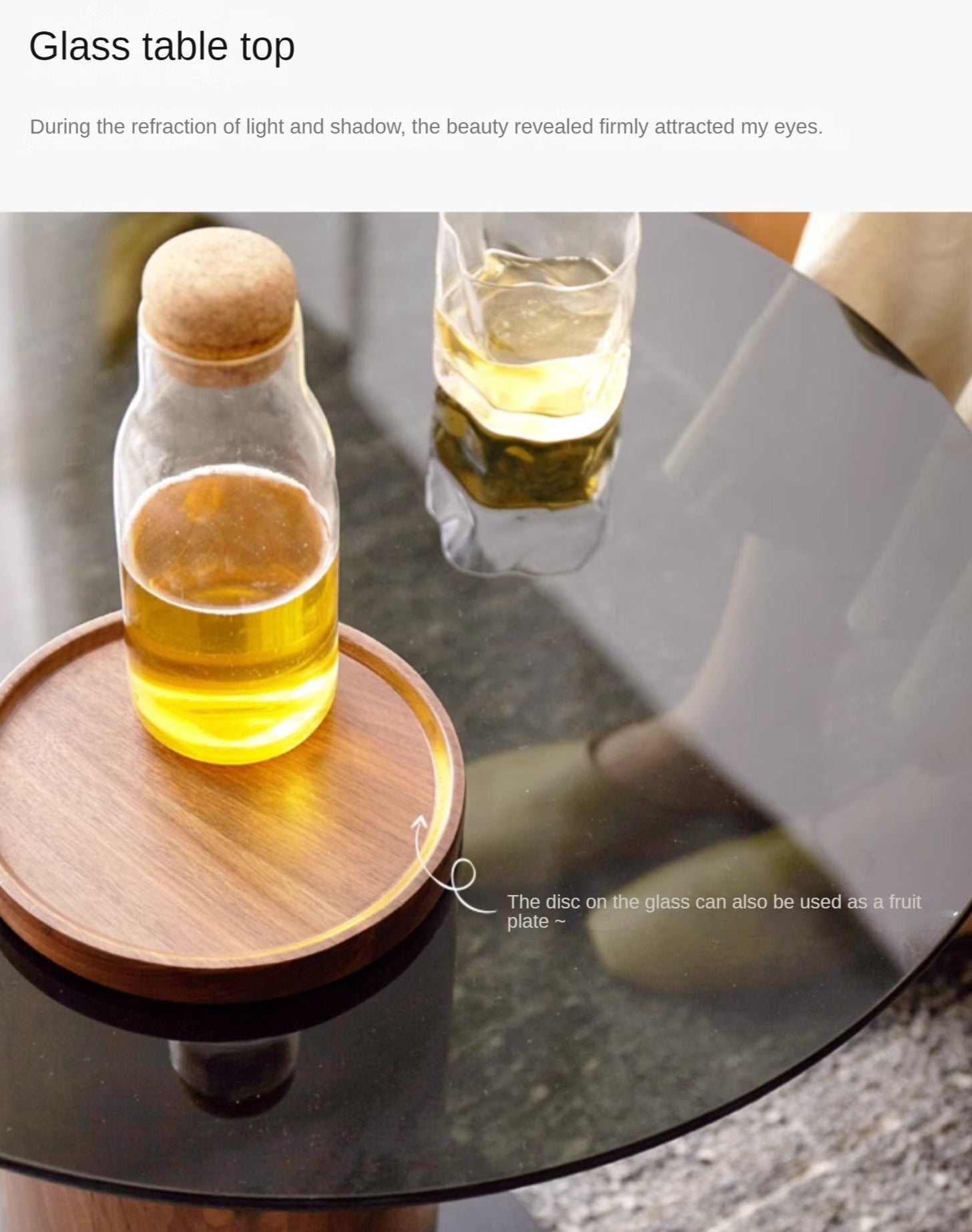 Black Walnut Slate Top Coffee Table