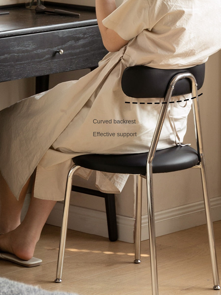 Makeup Soft White/Black Chair
