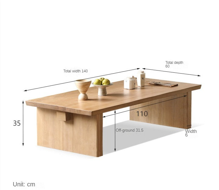 Birch, Oak Solid Wood Live Edge tea Table