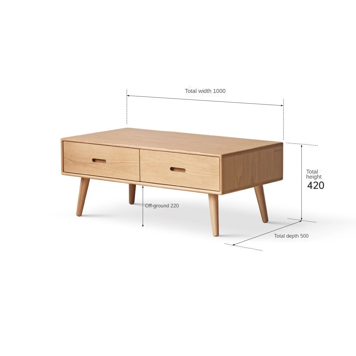 Oak Solid Wood Classic Coffee Table