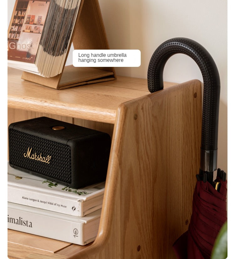 Oak Solid Wood Shoe Cabinet