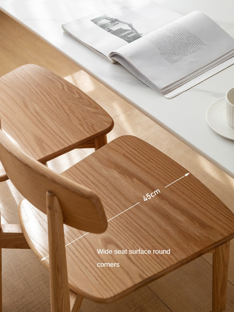 Black Walnut, Ash, Oak, Beech Solid Wood, Solid Rubberwood Dining Chair 4pcs Set