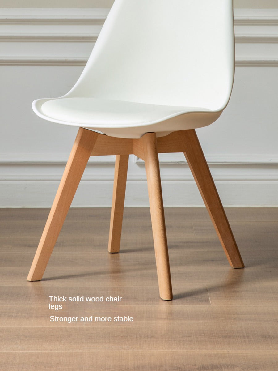 Oak, Beech Solid Wood Eames Chair 4 Pcs Set