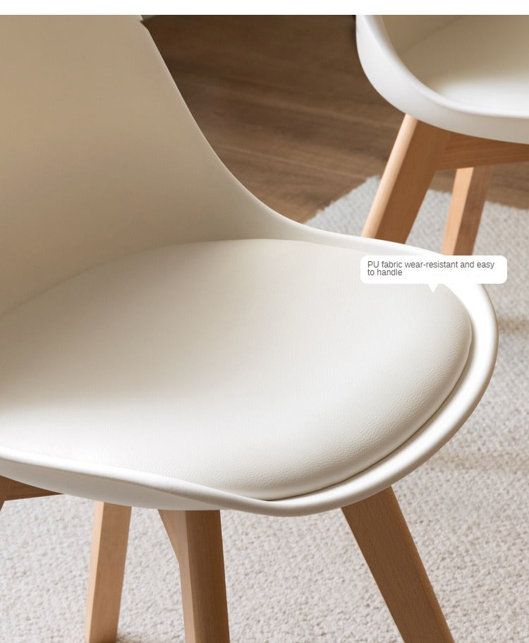 Oak, Beech Solid Wood Eames Chair 4 Pcs Set