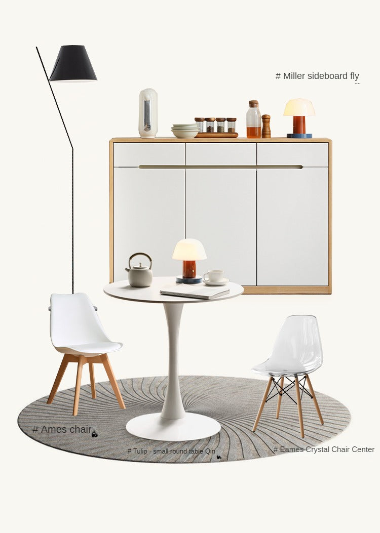 Oak, Beech Solid Wood Eames Chair 4 Pcs Set