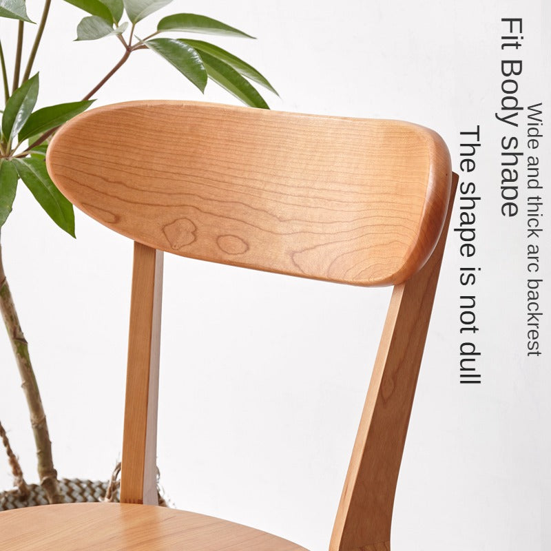 Cherry Solid Wood Modern Dining Chair