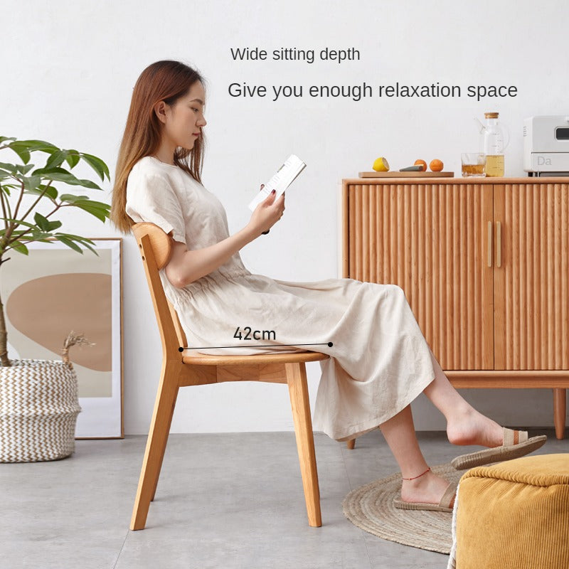 Cherry Solid Wood Modern Dining Chair