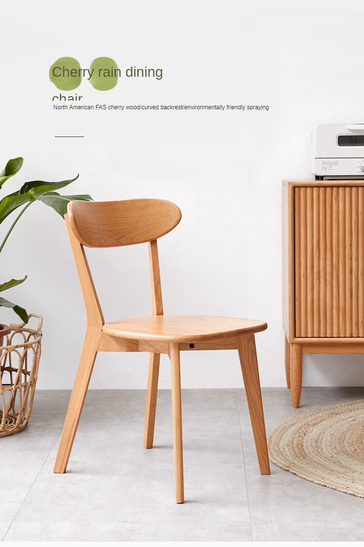 Cherry Solid Wood Modern Dining Chair