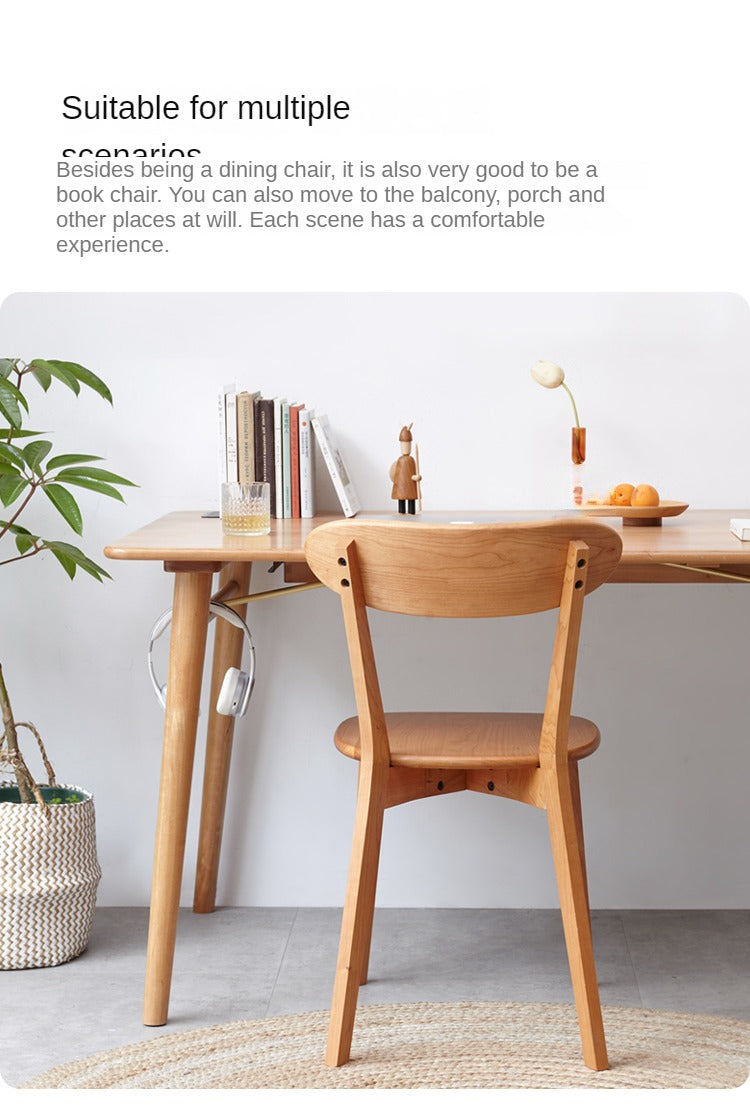 Cherry Solid Wood Modern Dining Chair