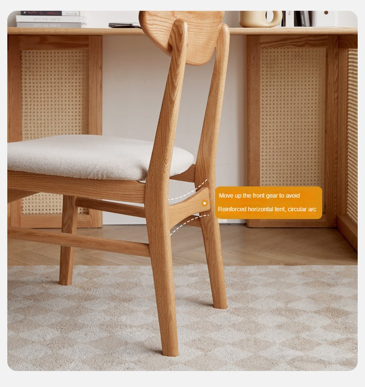 Set 4 pcs Oak Solid Wood Japanese Dining Chair