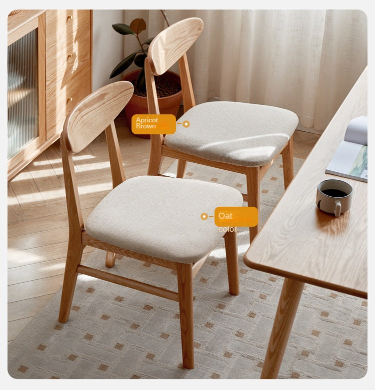 Ash, Oak Solid Wood Dining Chair 4 Pcs Set