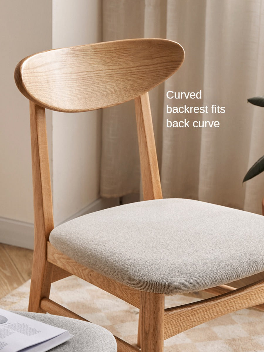 Ash, Oak Solid Wood Dining Chair 4 Pcs Set