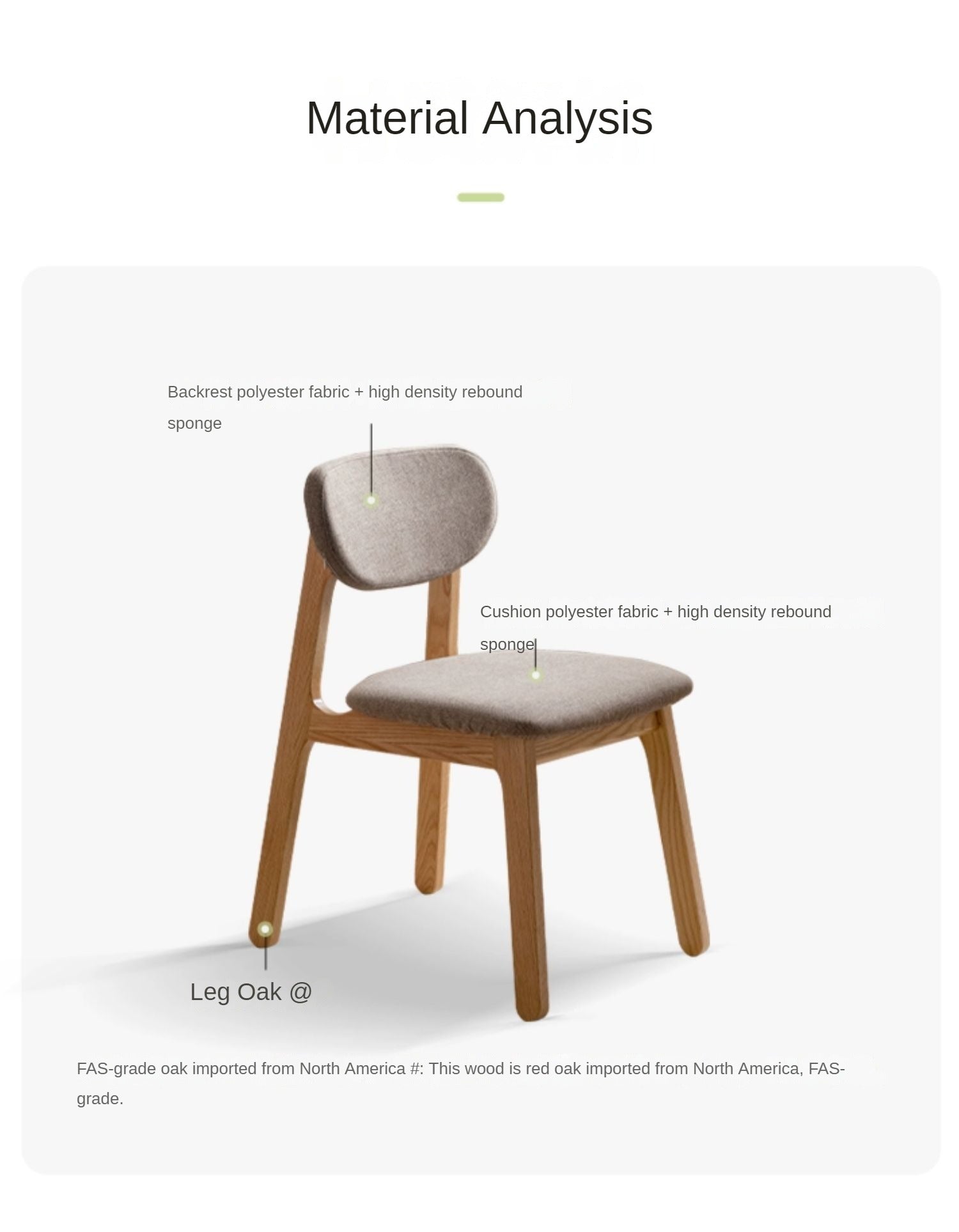 Set 4 pcs Black Walnut, Oak, Solid Rubberwood Dining Chair