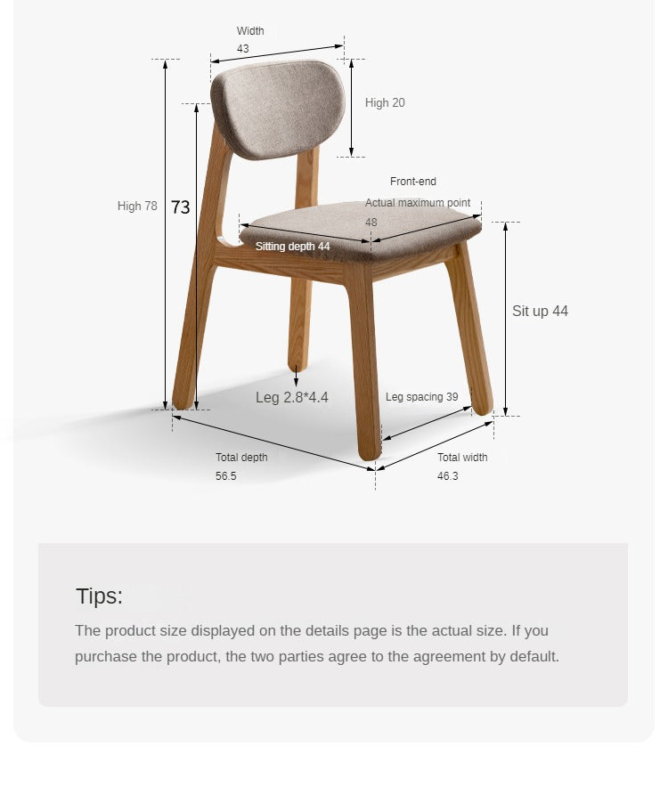 Black Walnut, Ash, Oak Solid Wood Dining Chair 4 Pcs Set