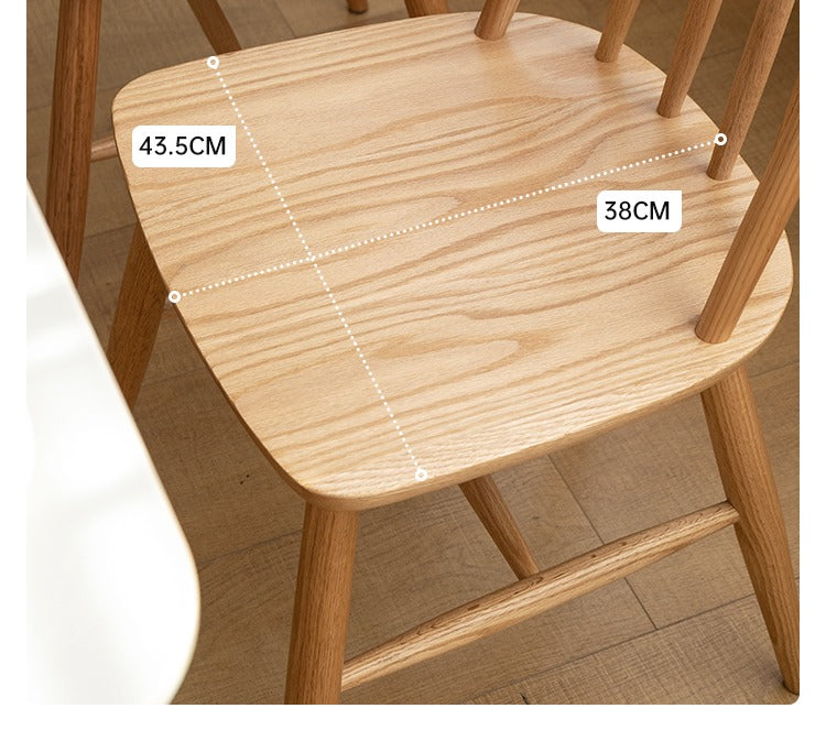 Black Walnut, Ash, Oak, Cherry, Beech Solid Wood Windsor Chair 4 Pcs Set