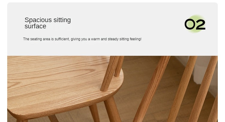 Set 4 pcs Black Walnut, Ash,White Ash, Oak, Cherry, Beech Solid Wood Windsor Chair