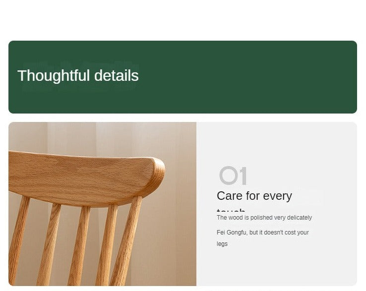 Black Walnut, Ash, Oak, Cherry, Beech Solid Wood Windsor Chair 4 Pcs Set