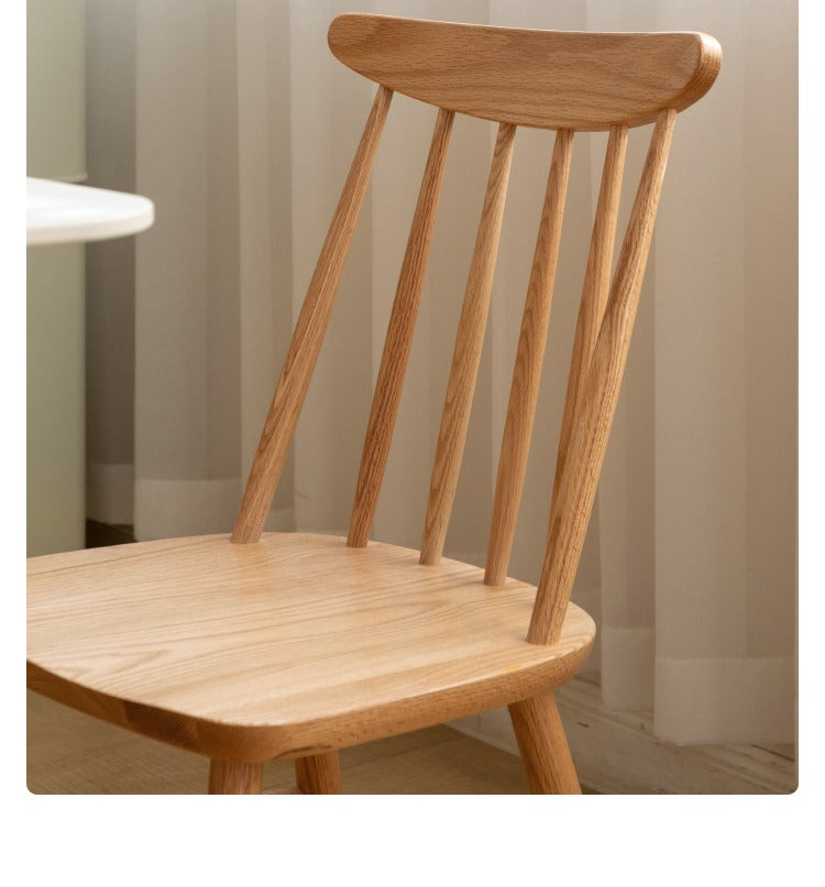 Black Walnut, Ash, Oak, Cherry, Beech Solid Wood Windsor Chair 4 Pcs Set