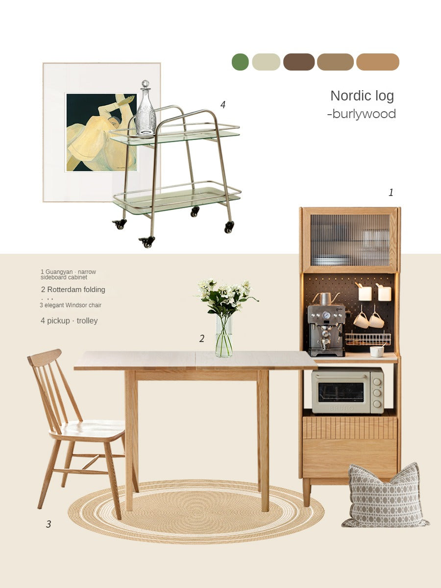 Set 4 pcs Black Walnut, Ash,White Ash, Oak, Cherry, Beech Solid Wood Windsor Chair