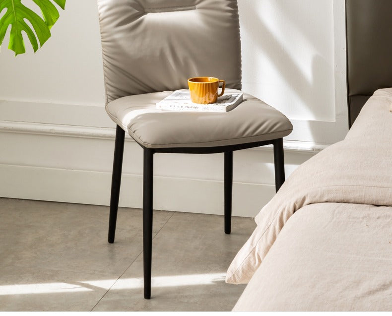 Organic Leather Soft Chair Set of 4