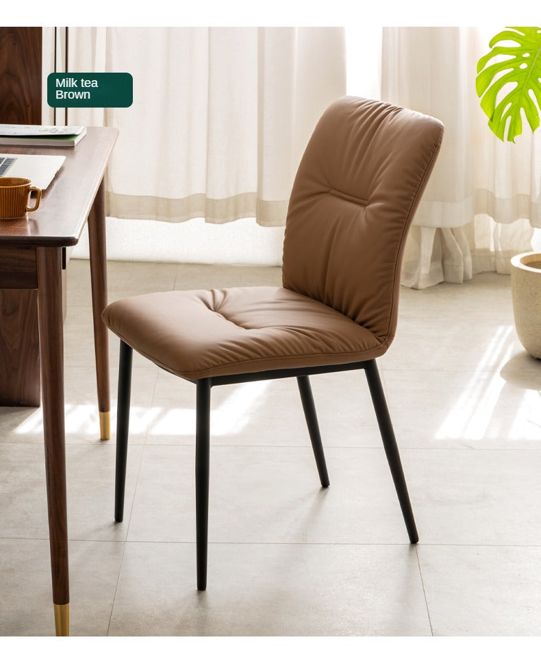 Organic Leather Soft Chair Set of 4