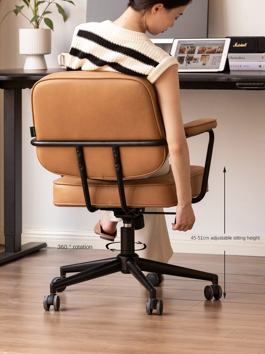 Genuine Leather, Technical Fabric Office Chair.