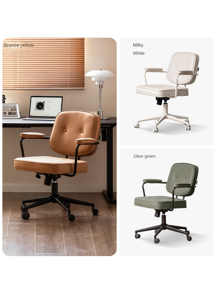Genuine Leather, Technical Fabric Office Chair.