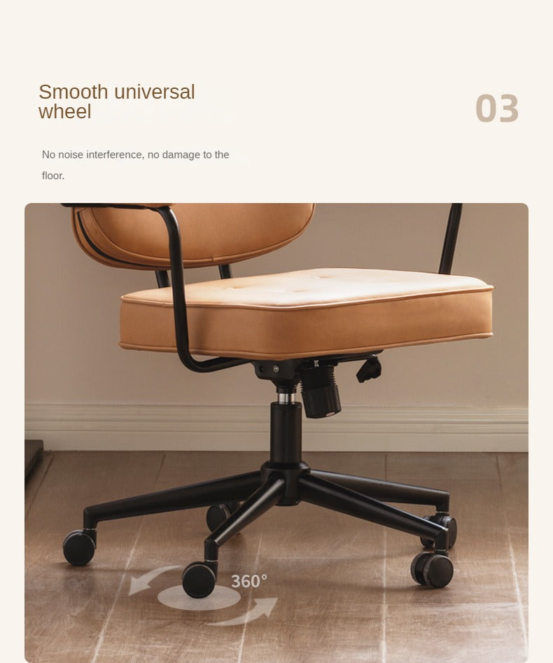 Genuine Leather, Technical Fabric Office Chair.
