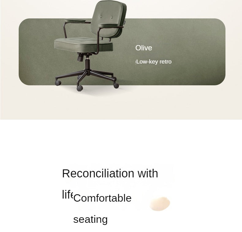 Genuine Leather, Technical Fabric Office Chair.