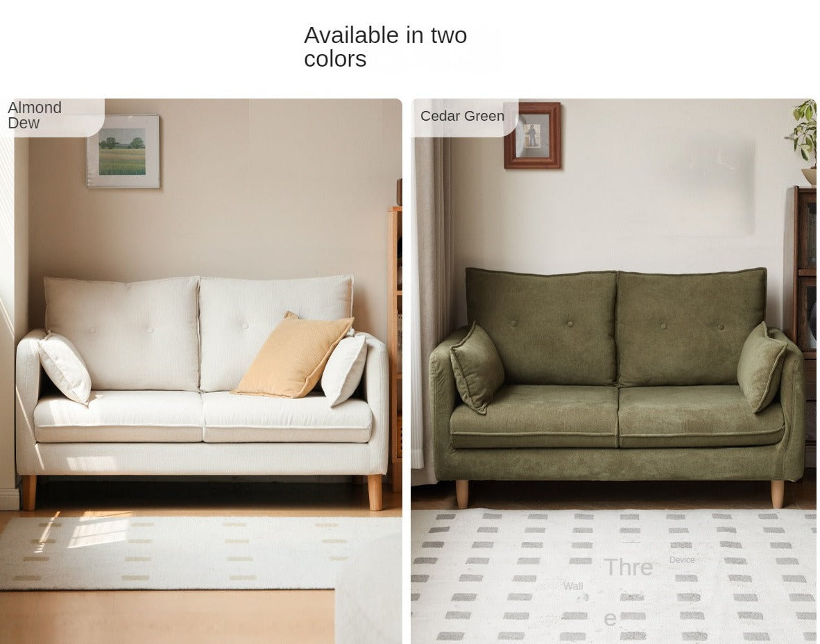 Fabric White Cream Style Sofa.