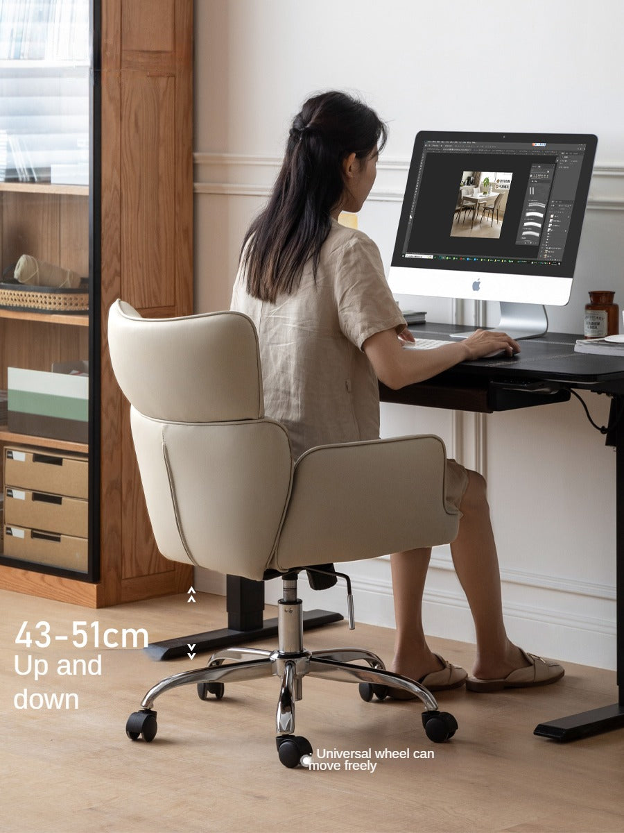Organic Leather Lift Office Chair