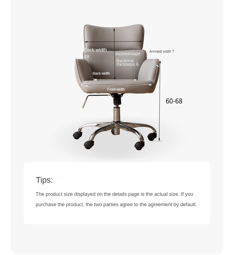 Organic Leather Lift Office Chair