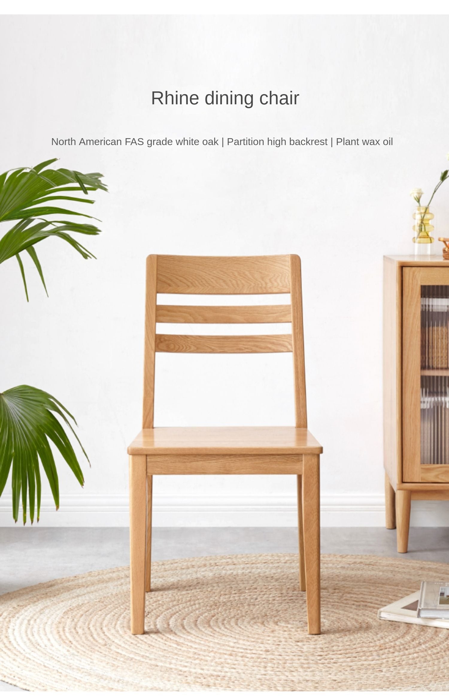 4 pcs set Oak, Ash Solid Wood - Dining Chair
