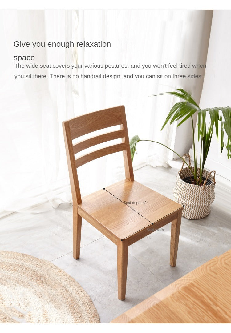 4 pcs set Oak, Ash Solid Wood - Dining Chair